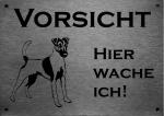 Kurzhaar-Foxterrier | Edelstahl Hundeschild